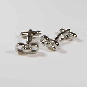 Gemelli Cufflinks 3 Anelli 100% Ottone